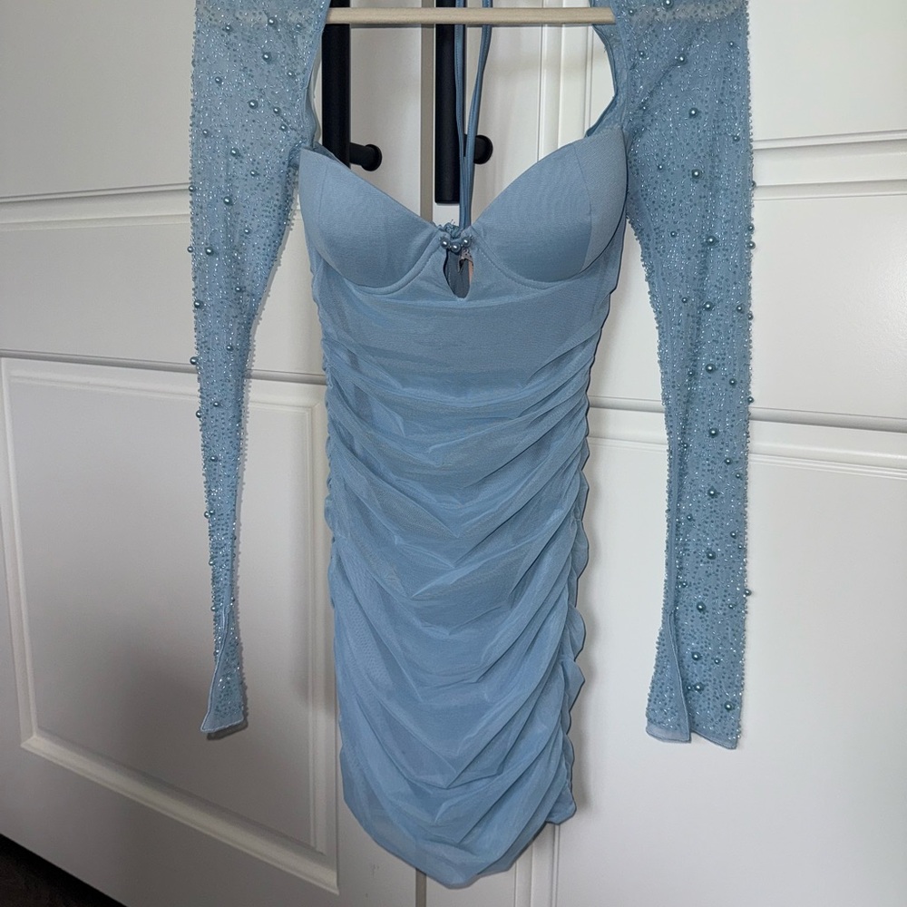 Oh Polly Blue Beaded Dress💙🩵💎